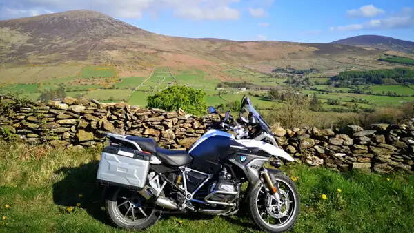 Motorrad in den Blackstairs Mountains