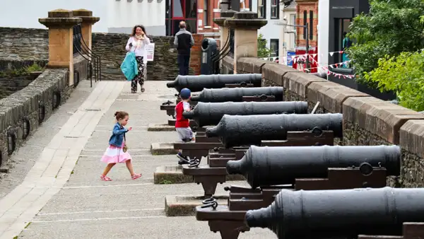 On the wall of Derry / Londonderry near Tower Museum