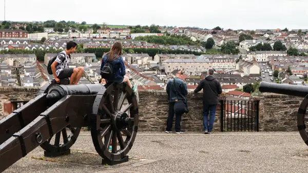 At Double Bastion on the wall of Derry / Londonderry