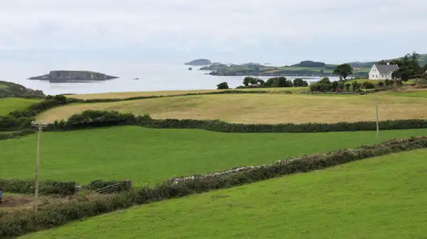 Küstenlandschaft am Drombeg Stone Circle