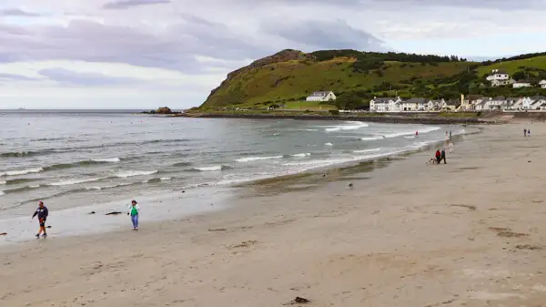 Ballygalley Beach am Abend