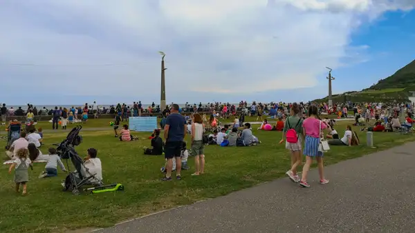 Bray Seafront bei der Air Show