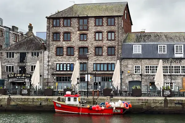 Im alten Viertel The Barbican in Plymouth