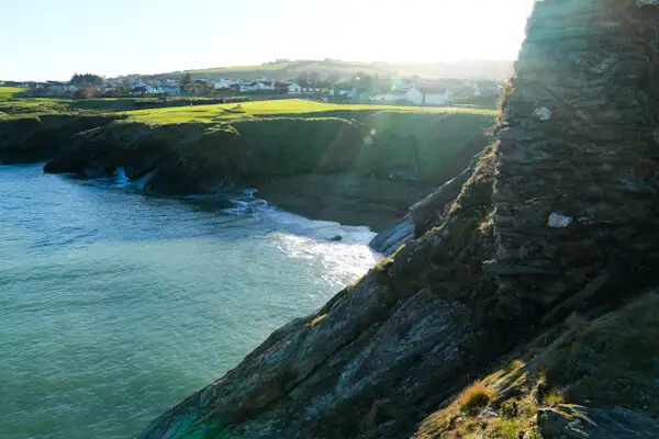 Blick vom Black Castle auf Wicklow