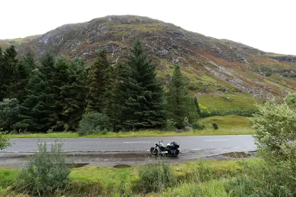 Mein Motorrad auf dem Weg nach Skye