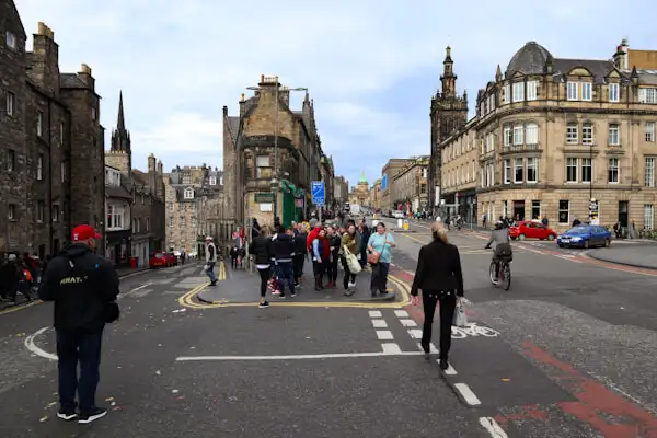 An der Candlemaker Row in Edinburgh