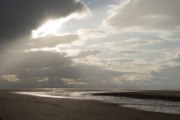 Strand vor Findhorn am Abend