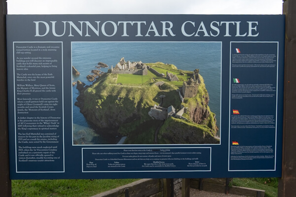 Übersicht zum Dunnottar Castle