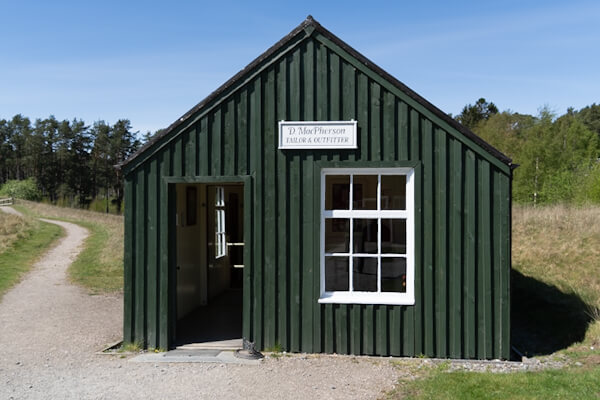 Schneiderei im Highland Folk Museum