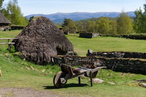 Im alten Dorf im Highland Folk Museum