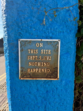 Nettes Detail an einem Haus in Findhorn
