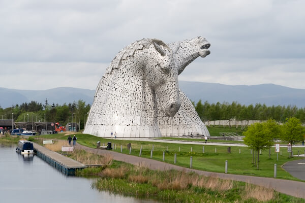 Kelpies am Kanal