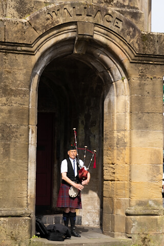 Dudelsack-Spieler in Stirling