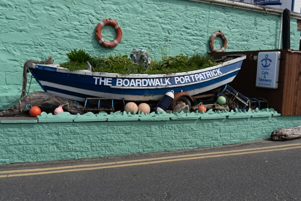 Straßen-Dekoration in Portpatrick