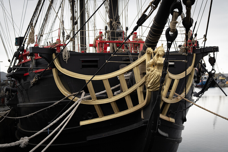 Museumsschiff L Étoile du Roi im Hafen von Saint-Malo