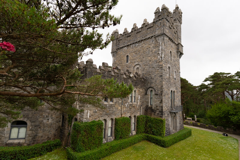 Blick vom Mauerturm aufs Castle