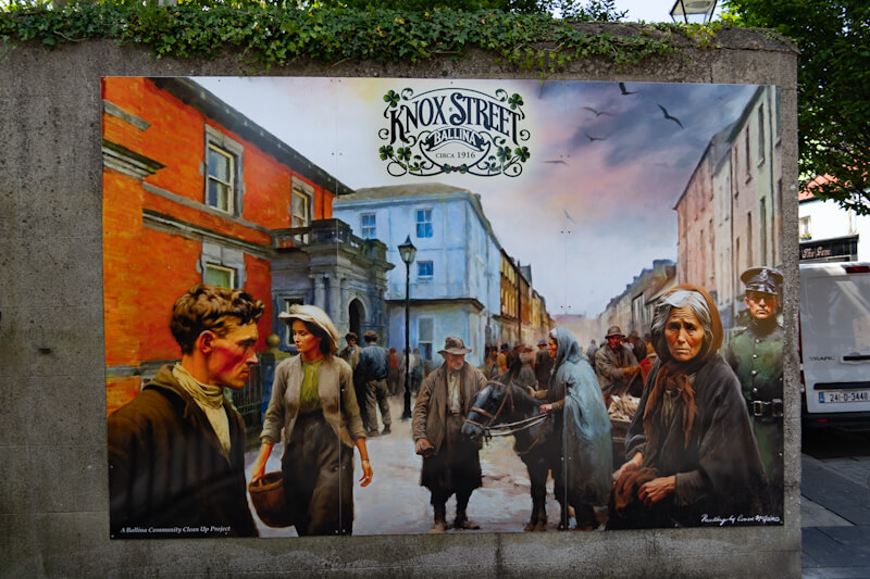 Wandbild in der Pearse Street