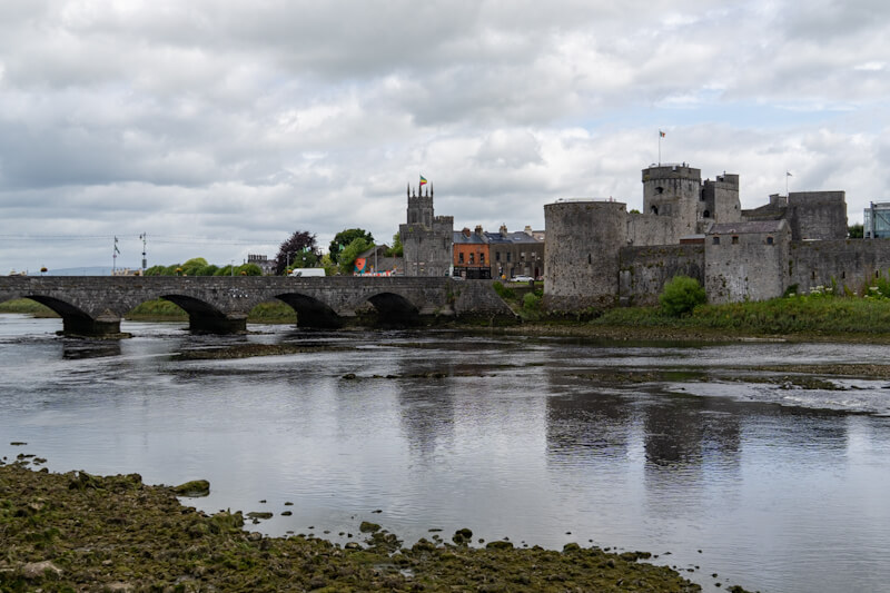 Blick aufs King John`s Castle
