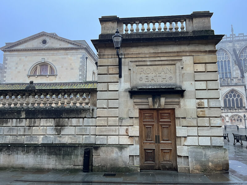 Am Römischen Bad in Bath