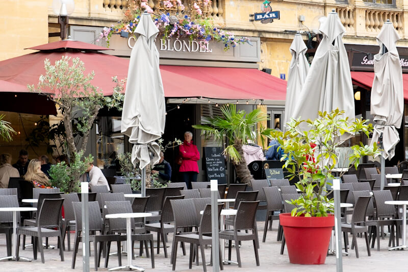 Café an der Place d´Armes